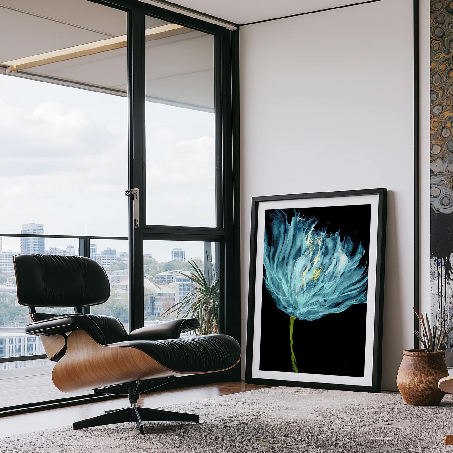 Aqua Tulips I Wall Art