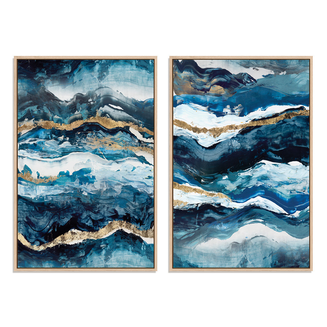 Veins Of Gold I And II Wall Art