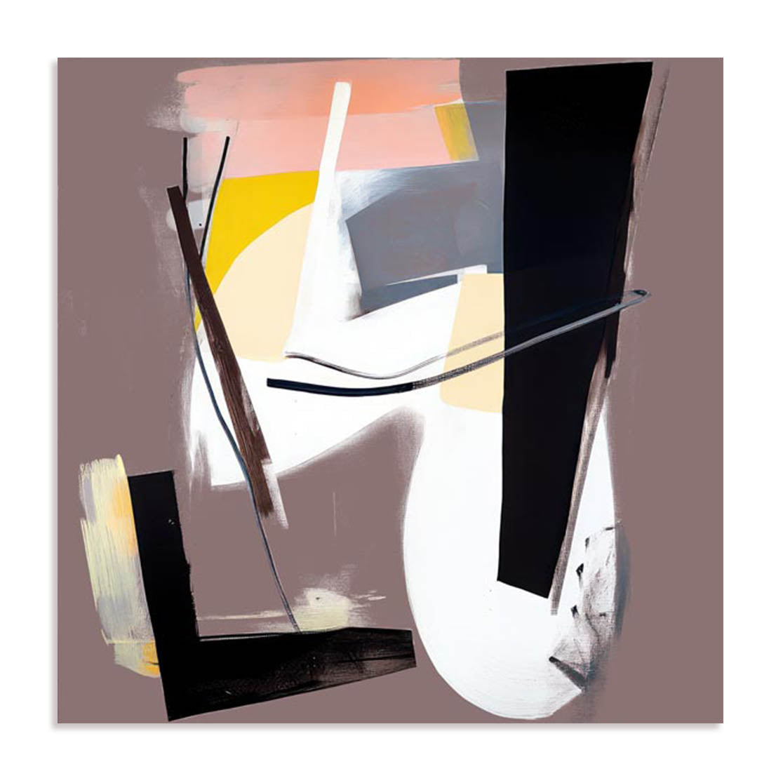 Unframed Stretched Canvas Or Print Only - Contours In Motion I Abstract Art