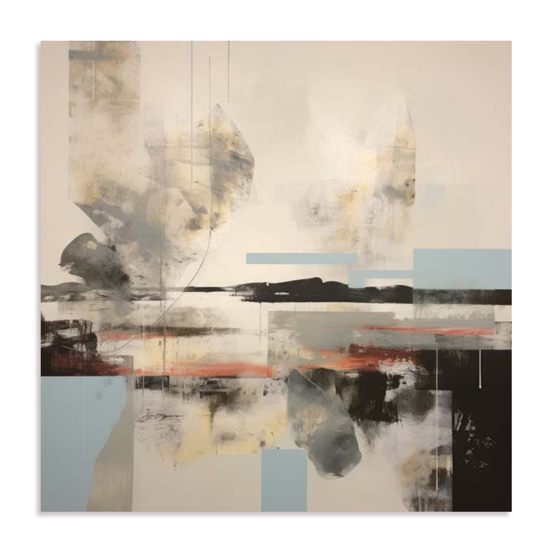 In The Blue Mist III Wall Art