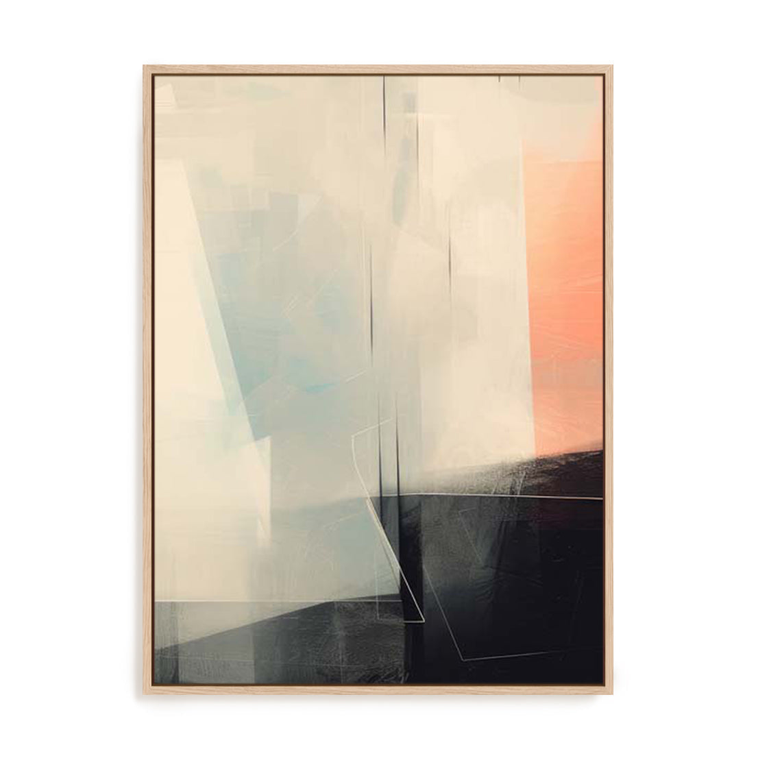 Geometric Pink Muted II Wall Art