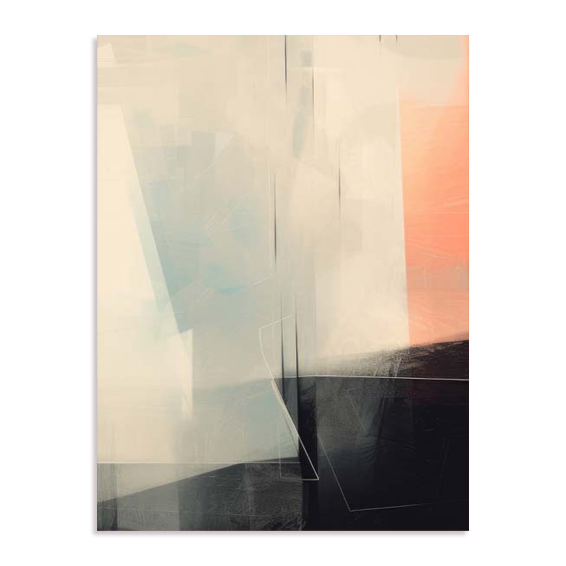 Geometric Pink Muted II Wall Art