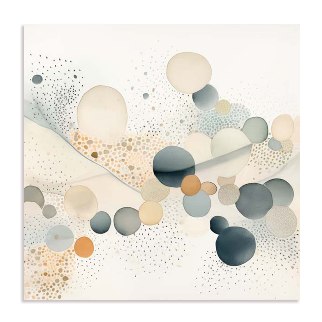Watercolor Abstract Dots I Wall Art