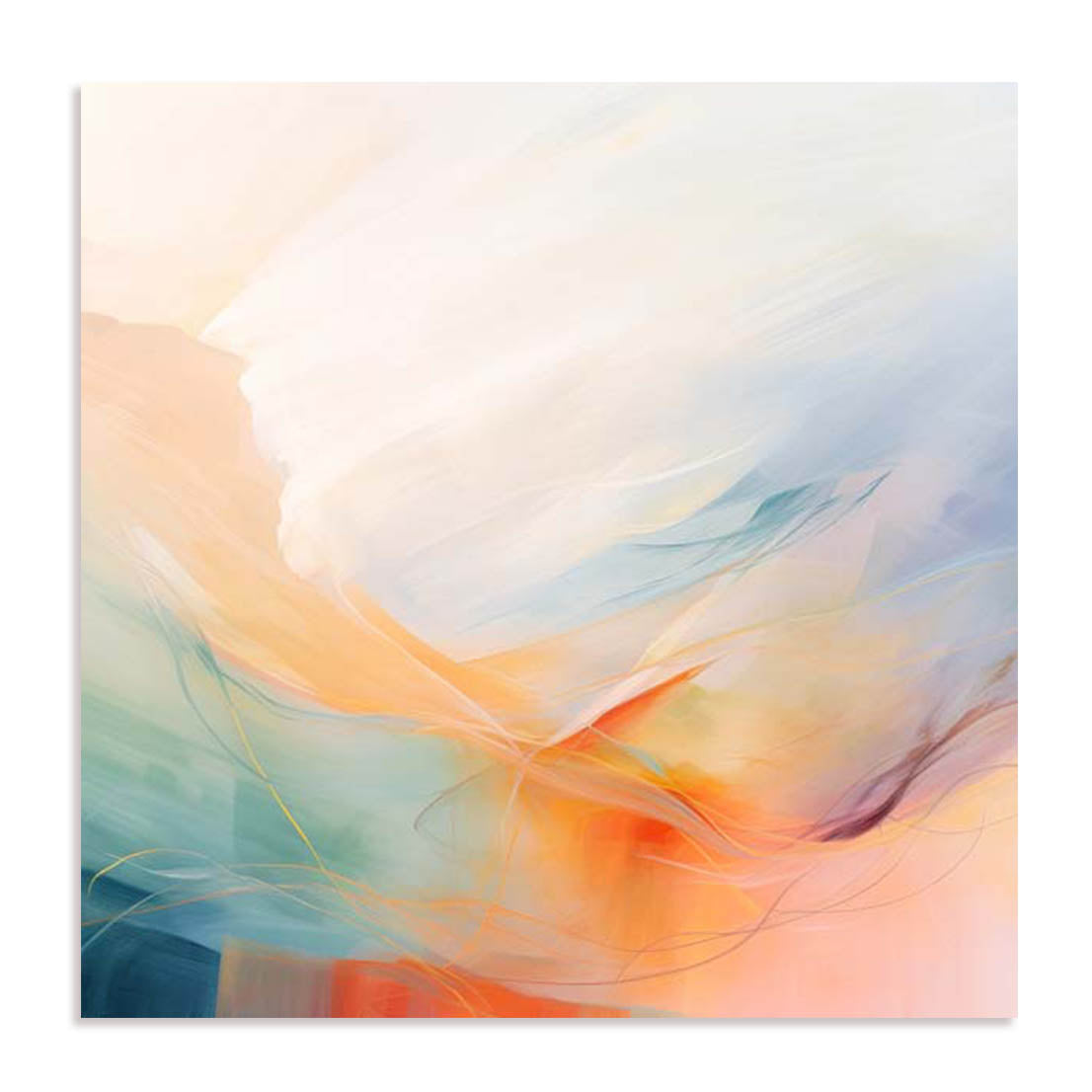 Unframed Stretched Canvas Or Print Only - Abstract Colorfields Ii Abstract Art