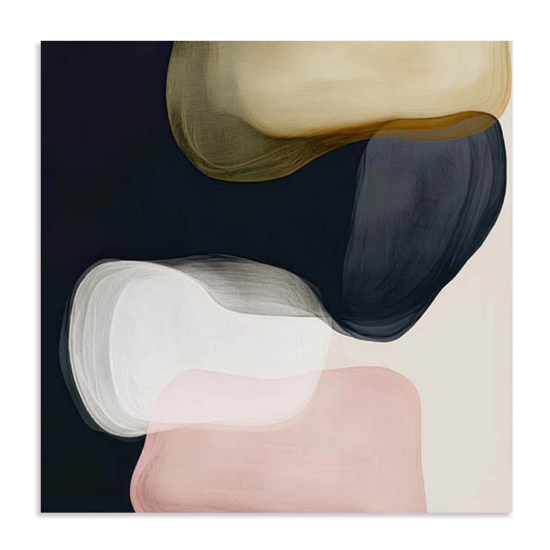 Unframed Stretched Canvas Or Print Only - Veiled Visions I Abstract Art