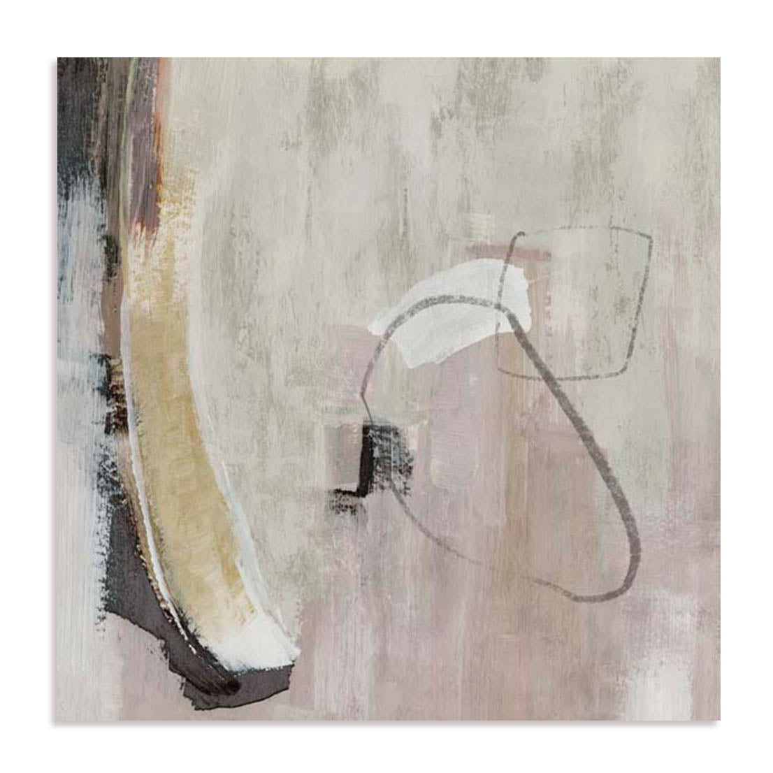 Unframed Stretched Canvas Or Print Only - Warm Simplicity I Abstract Art