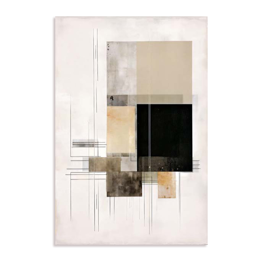 Lines And Squares I Wall Art