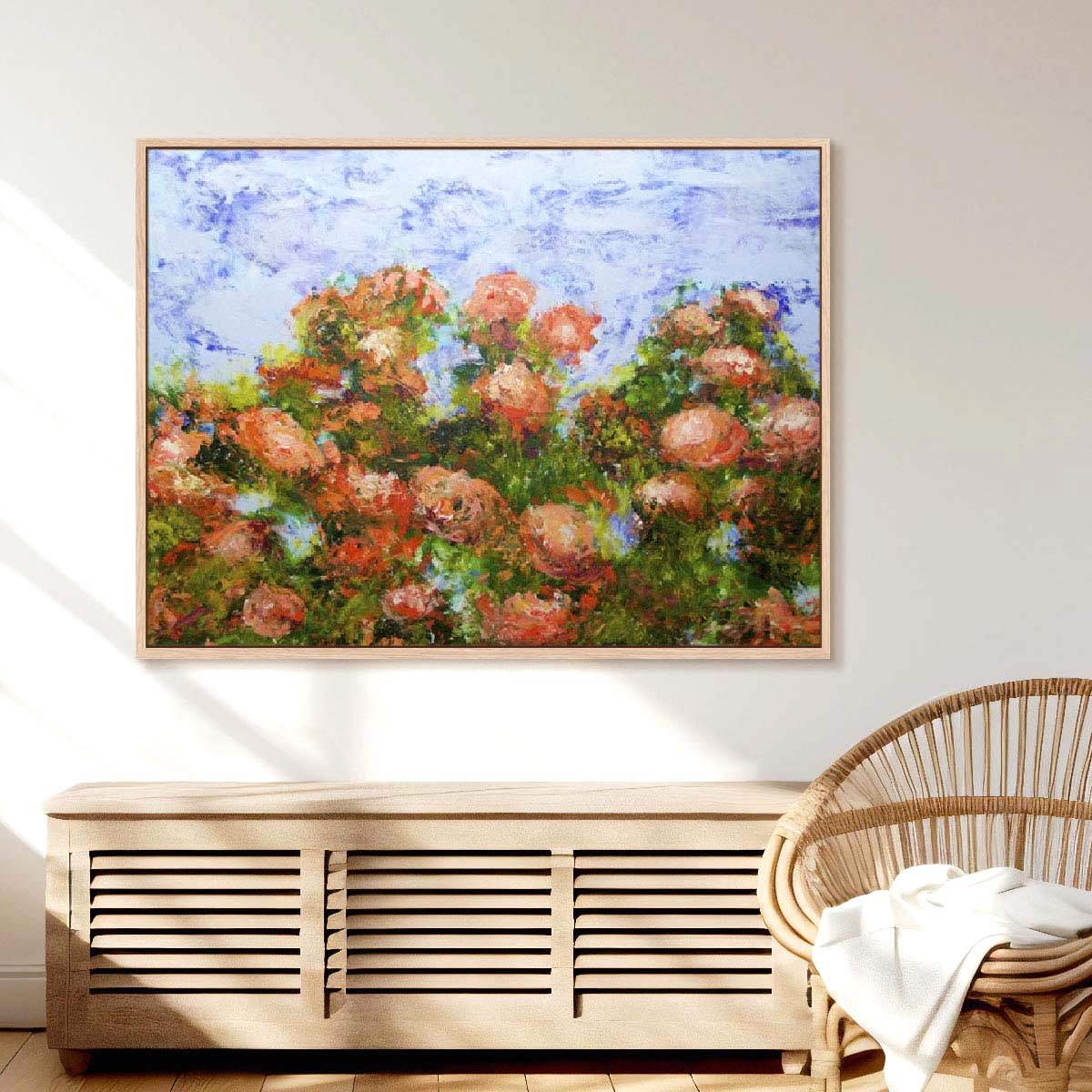 Red Ribbon Roses Wall Art