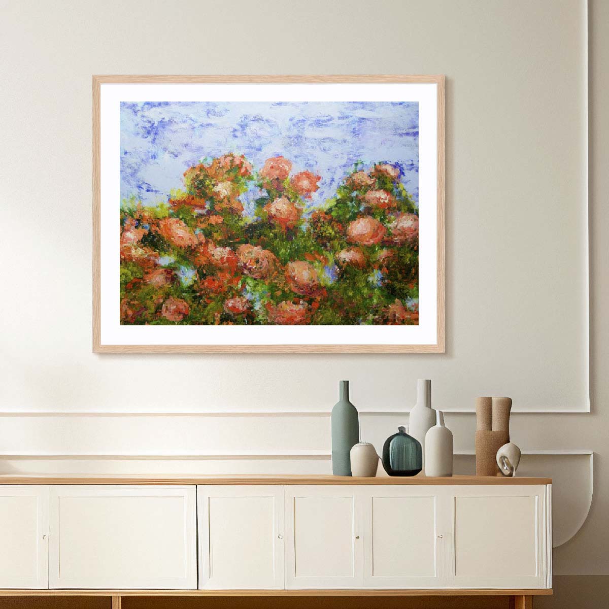 Red Ribbon Roses Wall Art