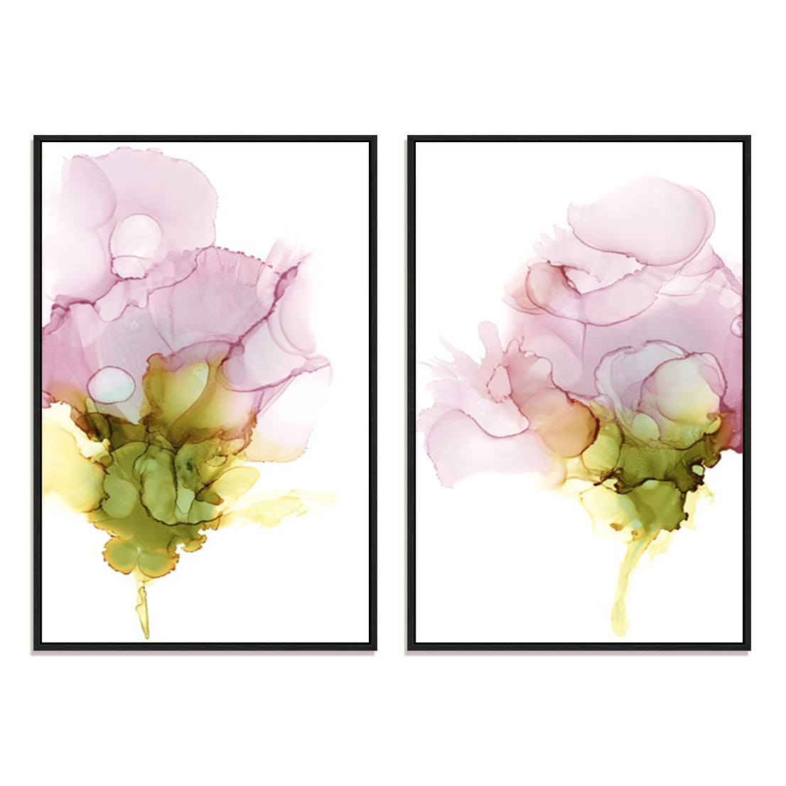 Blooming Pink I and II Wall Art