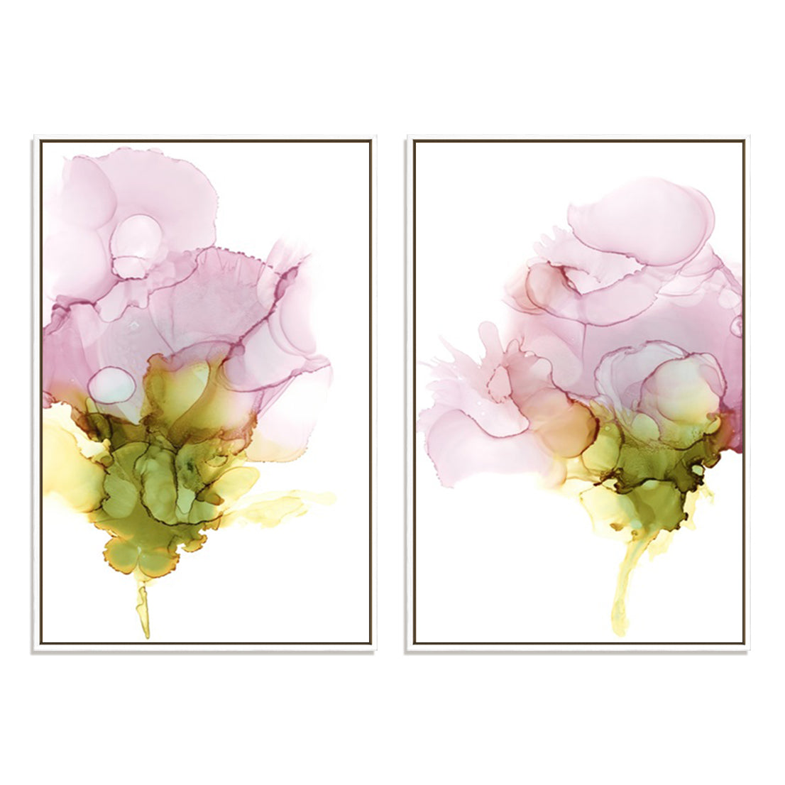 Blooming Pink I and II Wall Art