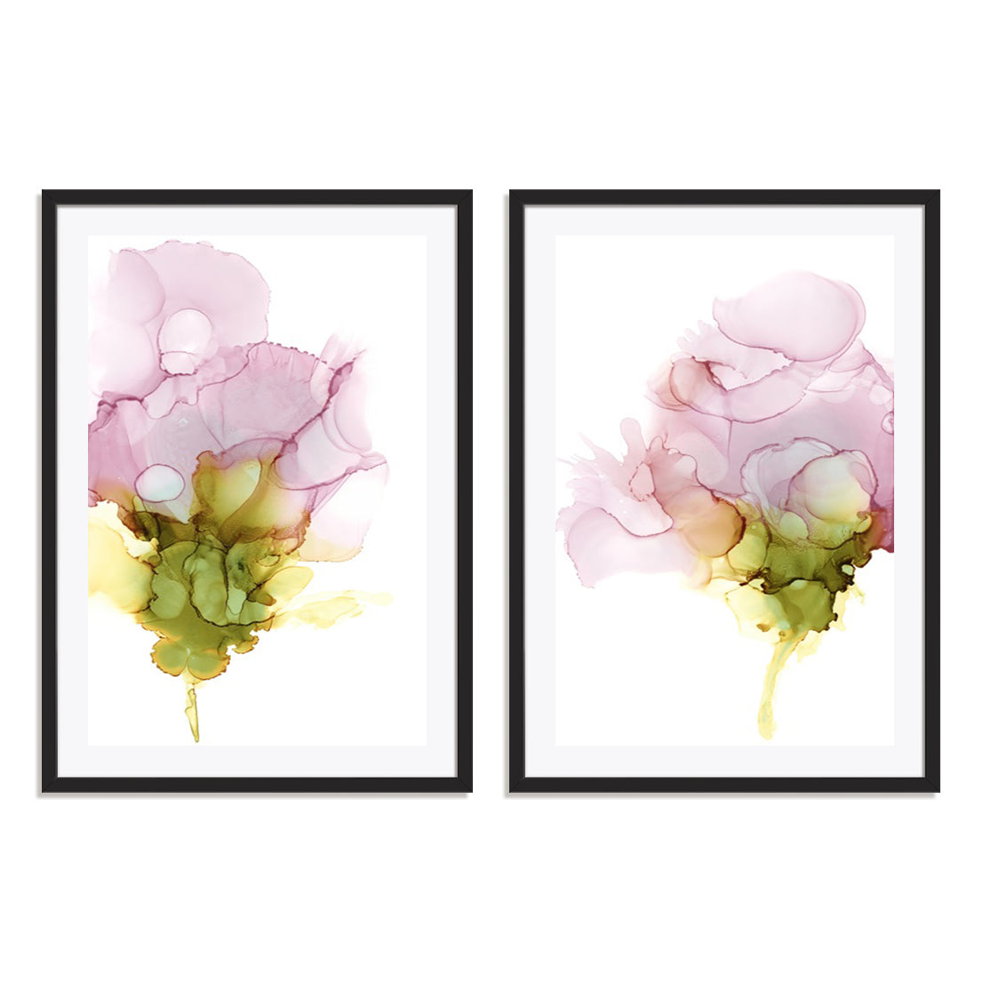 Blooming Pink I and II Wall Art