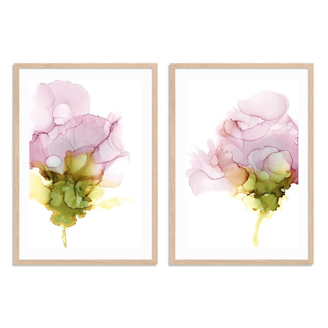Blooming Pink I and II Wall Art