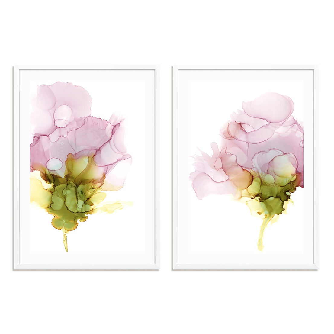 Blooming Pink I and II Wall Art