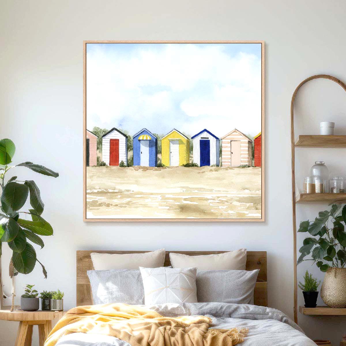 Beach Huts II Wall Art