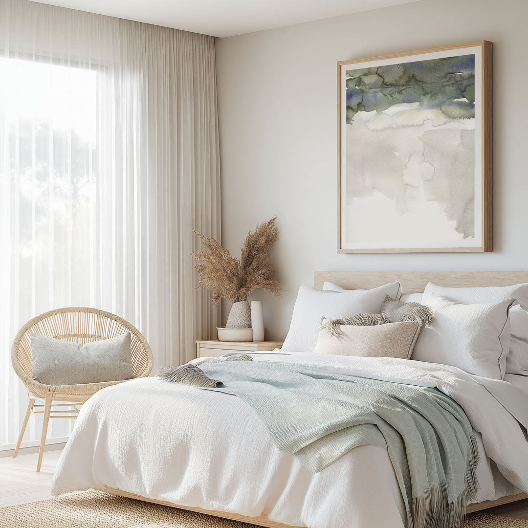 Watercolor Abstract Horizon III Wall Art