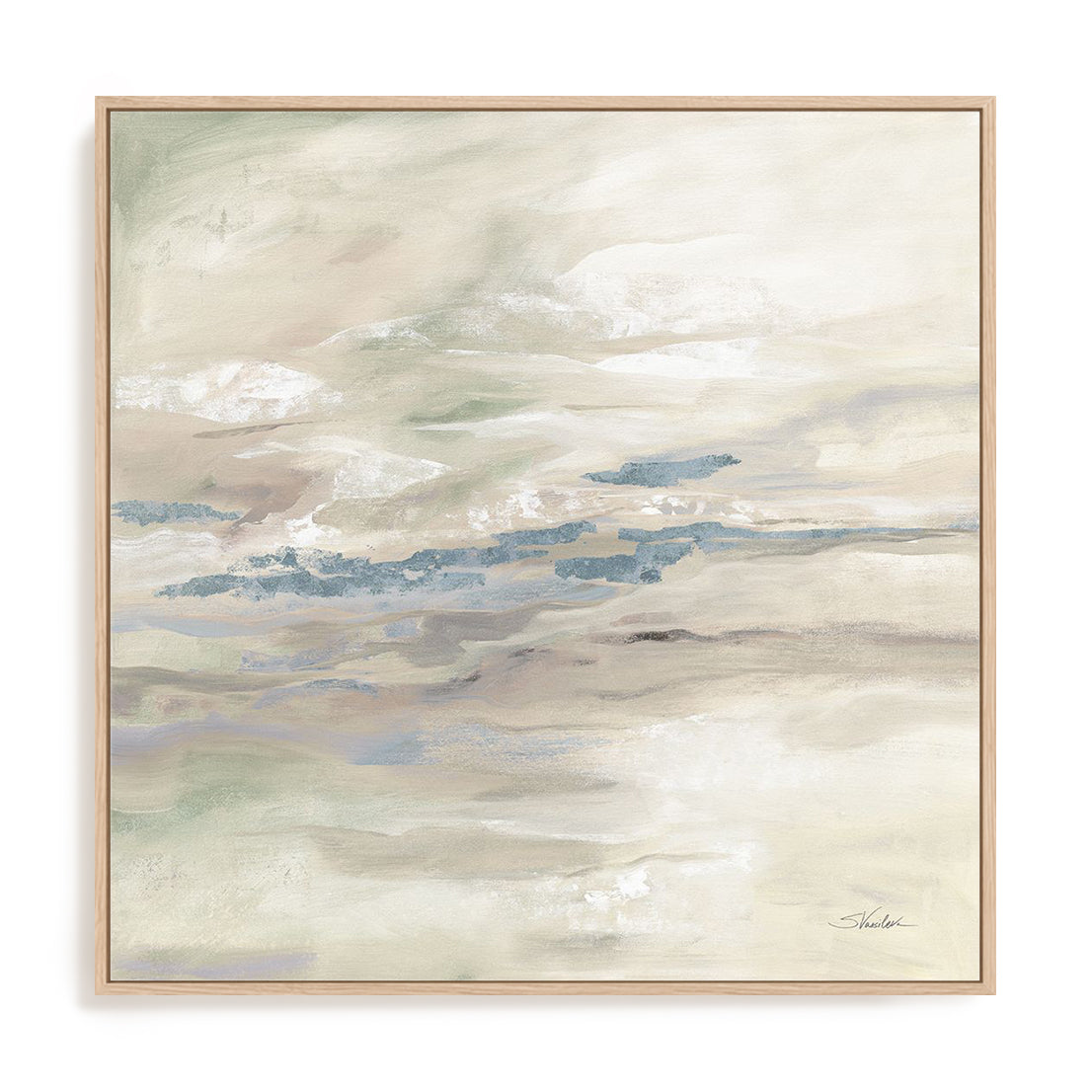 January Slopes Neutral Wall Art
