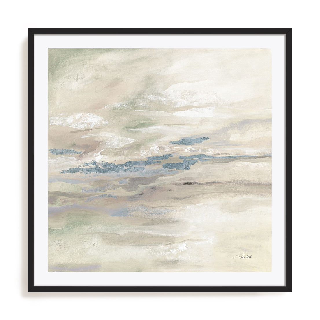 January Slopes Neutral Wall Art