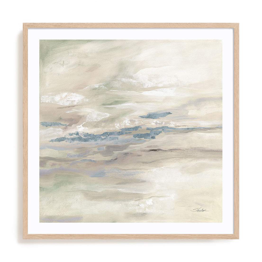 January Slopes Neutral Wall Art