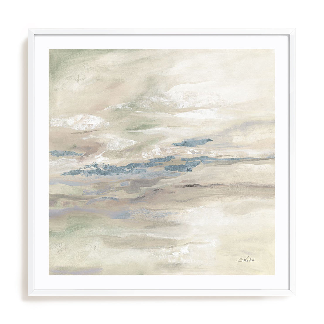 January Slopes Neutral Wall Art