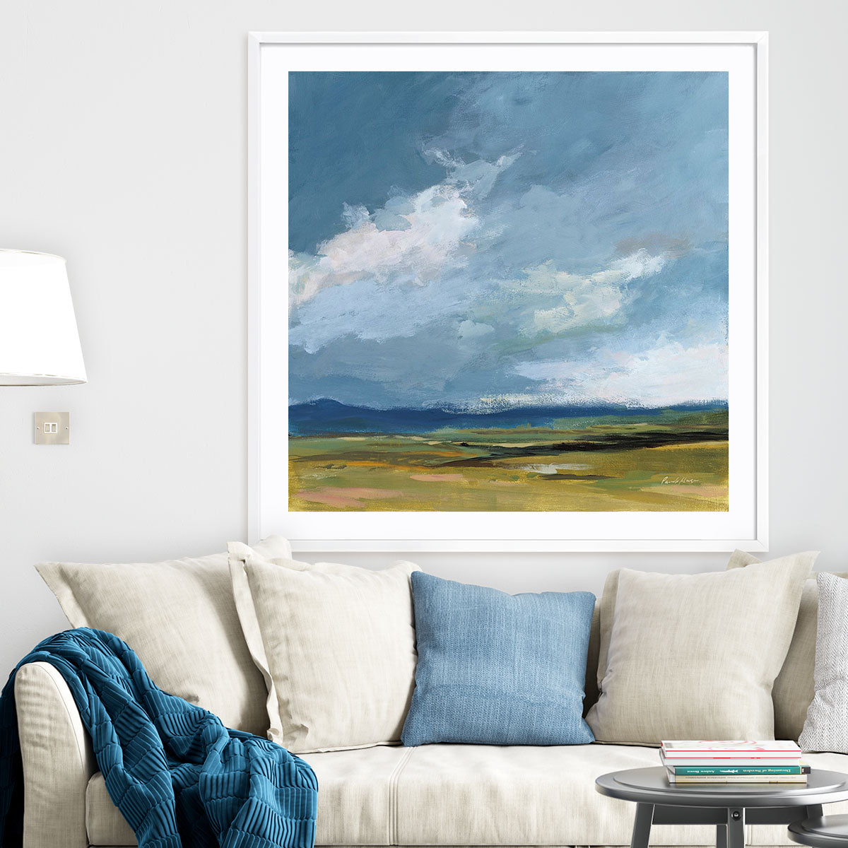 August Storm Framed Wall Art for Living Room, Bedroom, Hallways and Kitchen Spaces