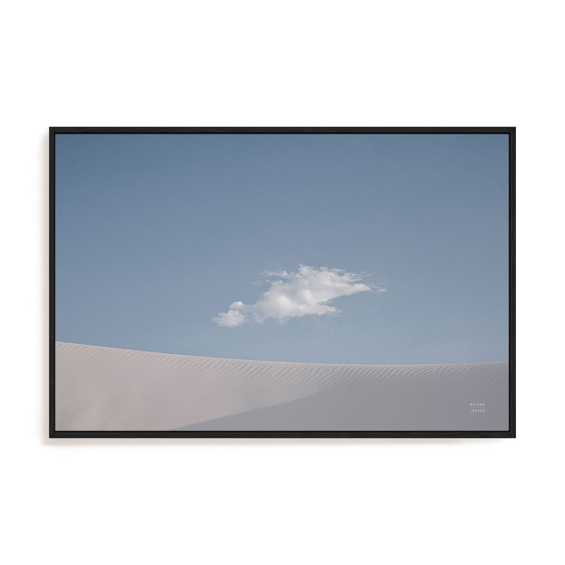 White Sands Art in Stretched Canvas, Framed Print Under Glass, and Gallery Wrapped Shadow Box Canvas