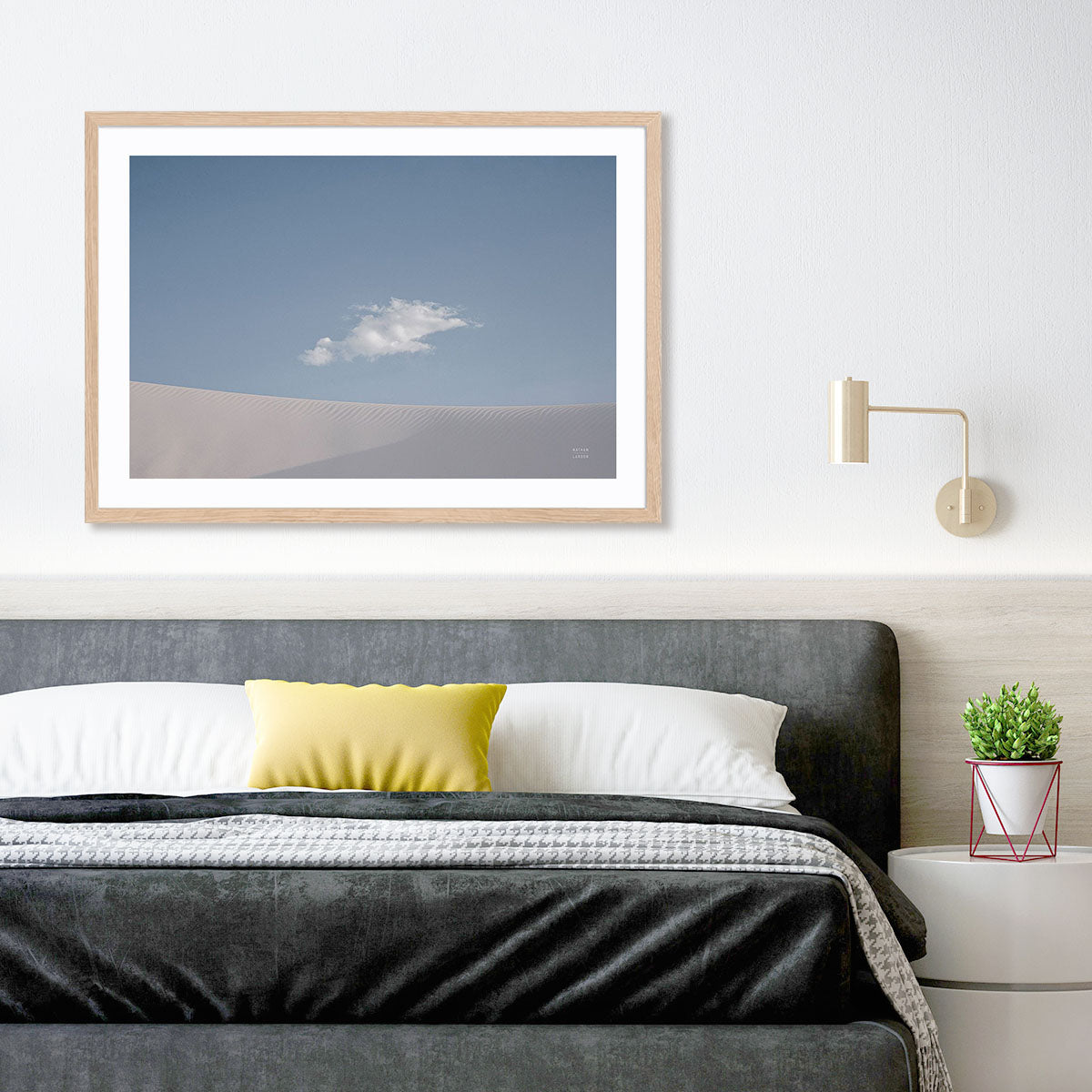 White Sands Art in Stretched Canvas, Framed Print Under Glass, and Gallery Wrapped Shadow Box Canvas