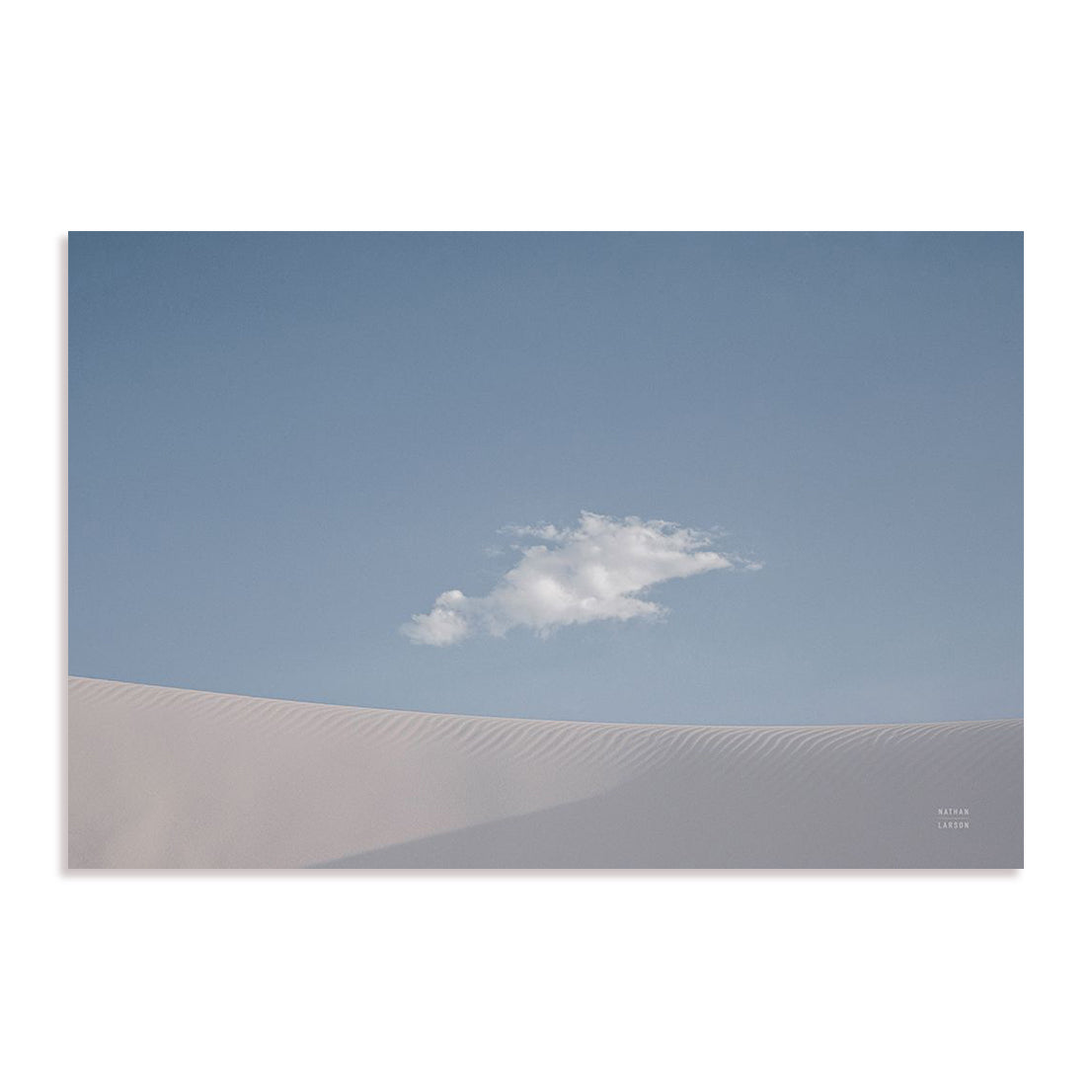 White Sands Art in Stretched Canvas, Framed Print Under Glass, and Gallery Wrapped Shadow Box Canvas