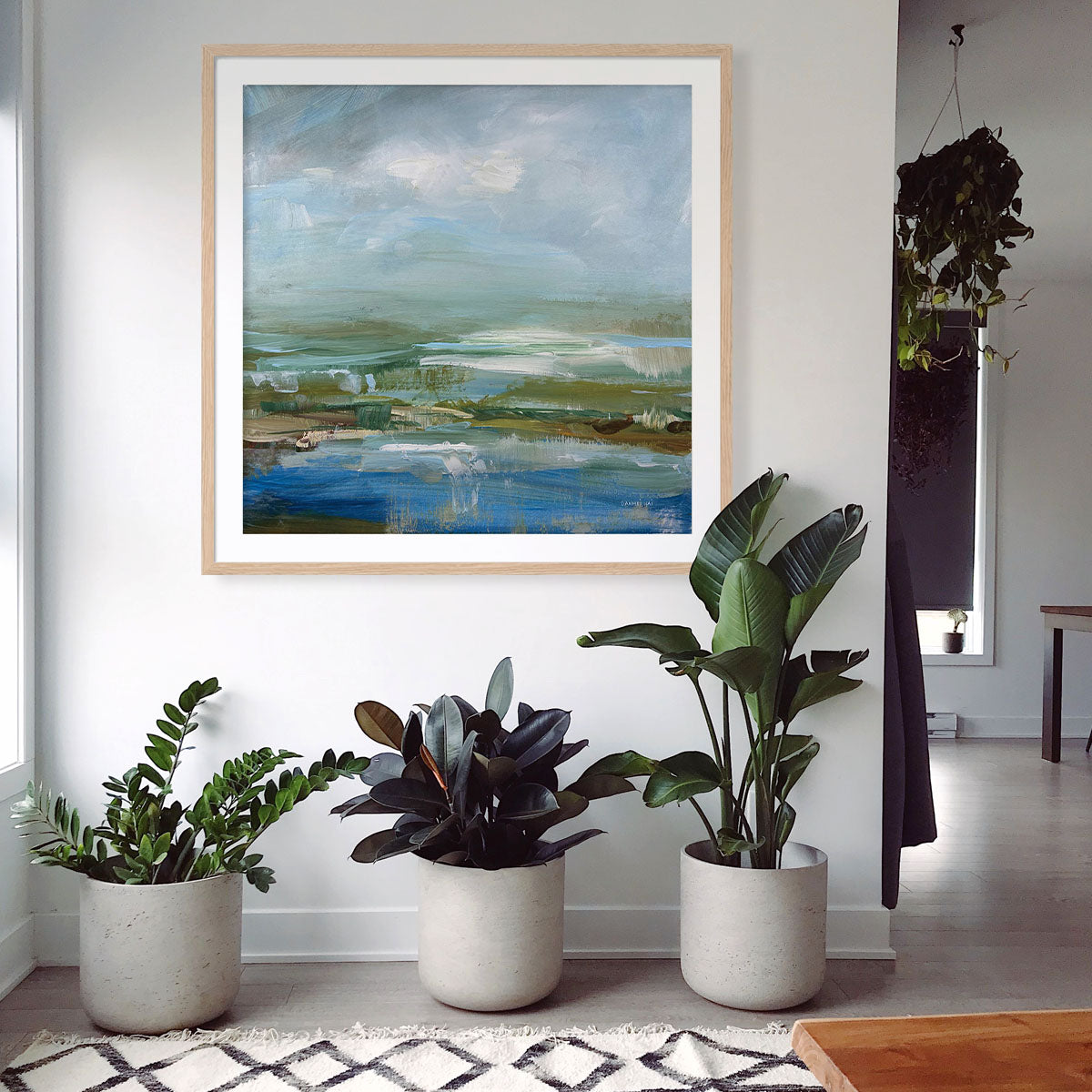 Lush Valley Framed Wall Art for Living Room, Bedroom, Hallways and Kitchen Spaces