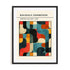 Bauhaus Abstract Geometry Wall Art #oran_black-white-border