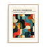 Bauhaus Abstract Geometry Wall Art  #oran_natural-white-border