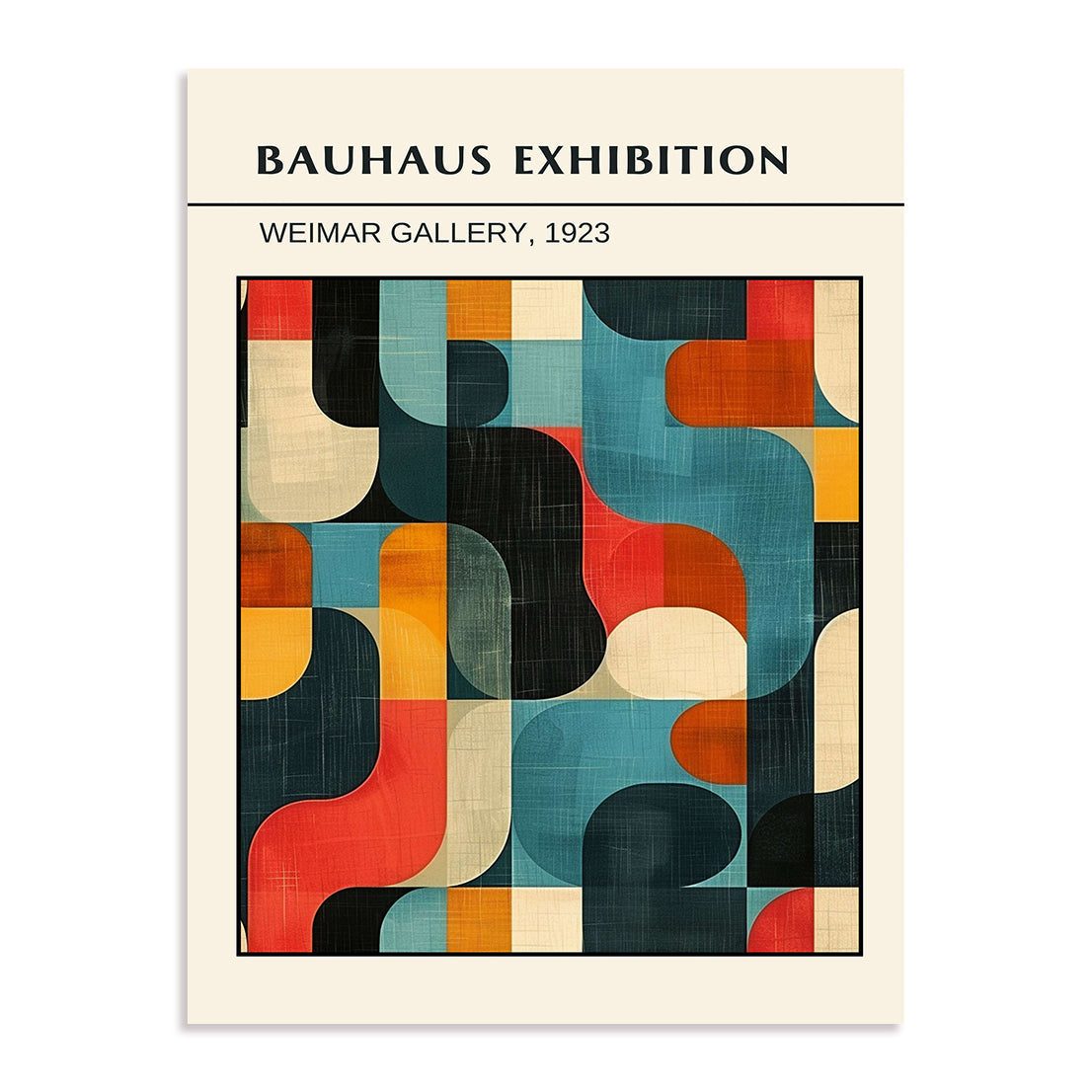 Bauhaus Abstract Geometry Wall Art