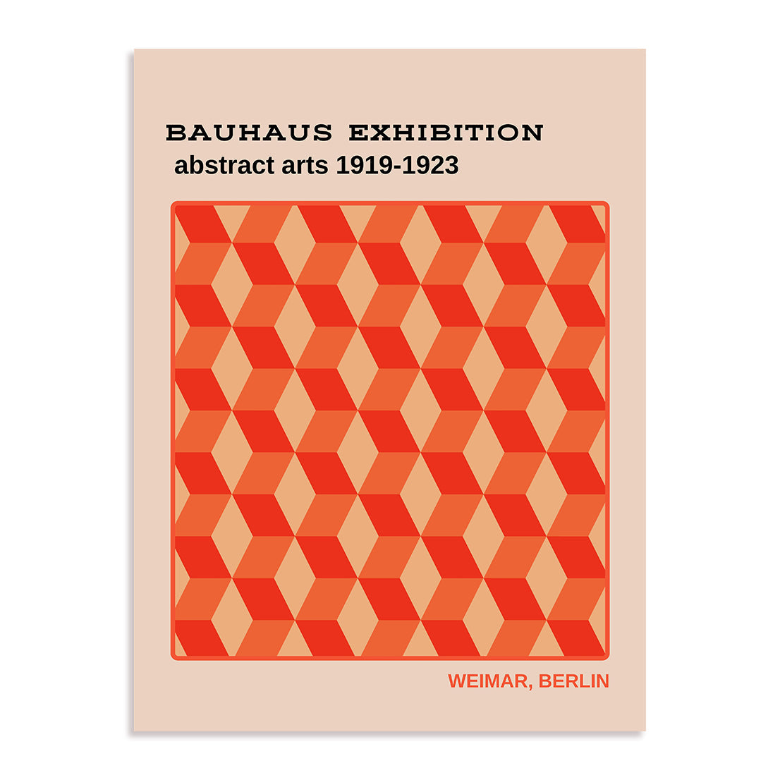 Bauhaus Arc and Axis Composition Wall Art