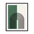Bauhaus Arched Perimeter Wall Art #oran_black-white-border