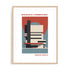 Bauhaus Architectural Design Wall Art #oran_natural-white-border