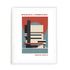 Bauhaus Architectural Design Wall Art #oran_white-white-border