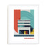 Bauhaus Architectural Silence Wall Art #oran_white-white-border
