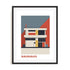 Bauhaus Architectural Volume Balance Wall Art #oran_black-white-border