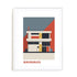 Bauhaus Architectural Volume Balance Wall Art #oran_white-white-border