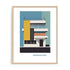 Bauhaus Architecture I Wall Art #oran_natural-no-border