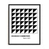 Bauhaus Black Triangle Grid Wall Art #oran_black-no-border