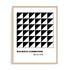 Bauhaus Black Triangle Grid Wall Art #oran_natural-no-border