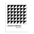 Bauhaus Black Triangle Grid Wall Art
