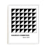 Bauhaus Black Triangle Grid Wall Art #oran_white-no-border