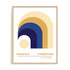 Bauhaus Blue and Yellow Arches Wall Art #oran_natural-no-border