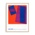 Bauhaus Bold Blue Red Planes Wall Art #oran_natural-white-border