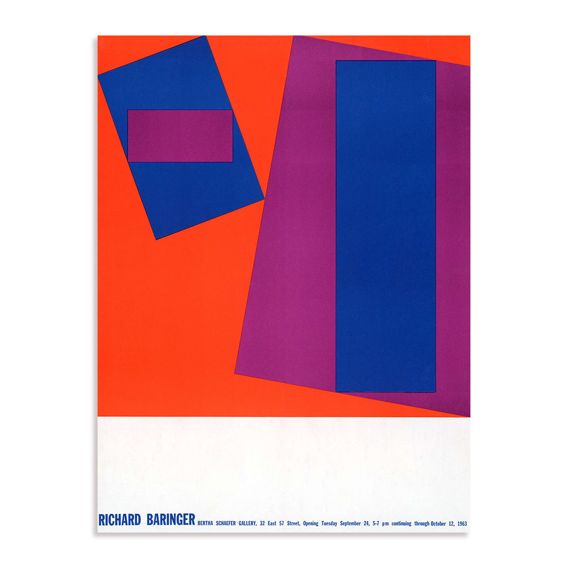 Bauhaus Bold Blue Red Planes Wall Art