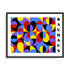 Bauhaus Bold Colour Interplay Wall Art #oran_black-no-border