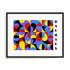 Bauhaus Bold Colour Interplay Wall Art #oran_black-white-border