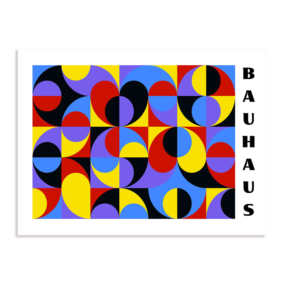 Bauhaus Bold Colour Interplay Wall Art